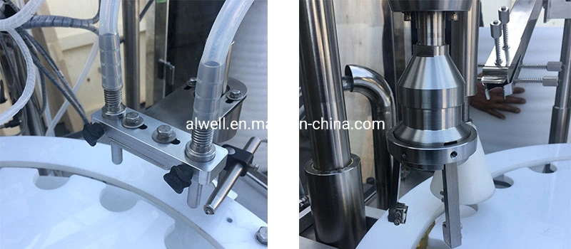 Essential Oil Medicine Filling Stopper Crimping Labeling Monoblock Machine