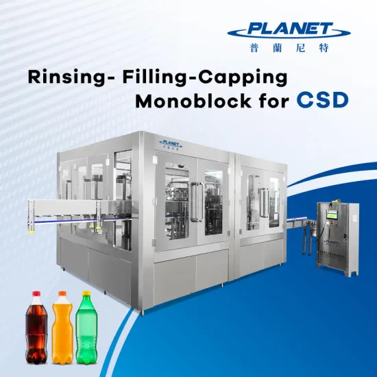 Soda Sparkling Carbonated Soft Drink Liquid Beverage Juice Energy Drinks Spirit Pet Bottle Carbonated Drink Soda Soft Water Juice CSD Filling Machine