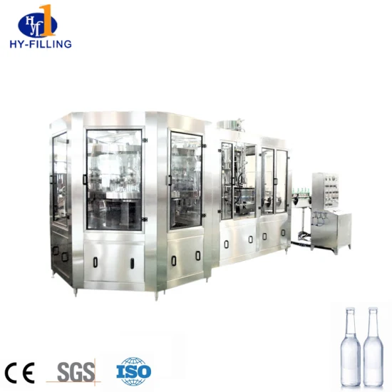 Turnkey Project Glass Plastic Bottle Carbonated Soft Drink Sparkling Water Filling Production Line/ CSD Beverage Liquid Bottling Mixing Plant Machine